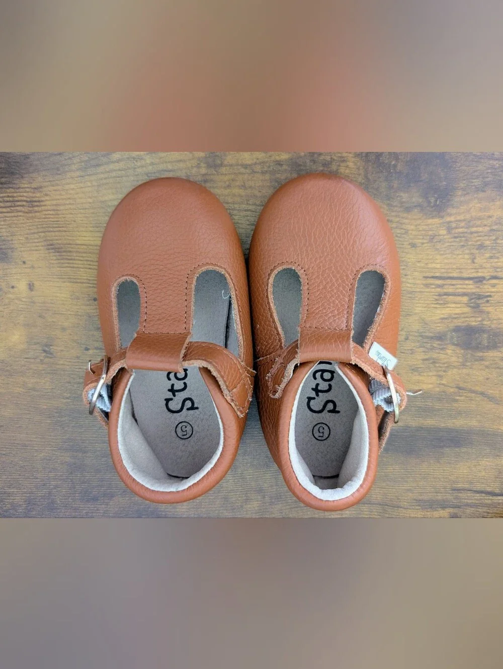Toddler Starbie Brown Leather Mary Jane Shoes
